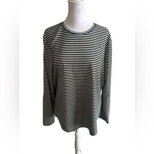 CHICOS Knit Nautical Stripe Top, Like New